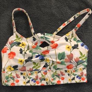 fabletics floral sports bra